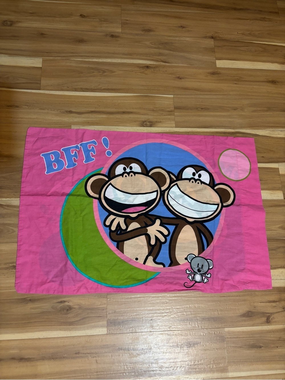 Y2K Bobby Jack pink BFF pillowcase